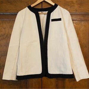 Elle Off White and Black Women's blazer